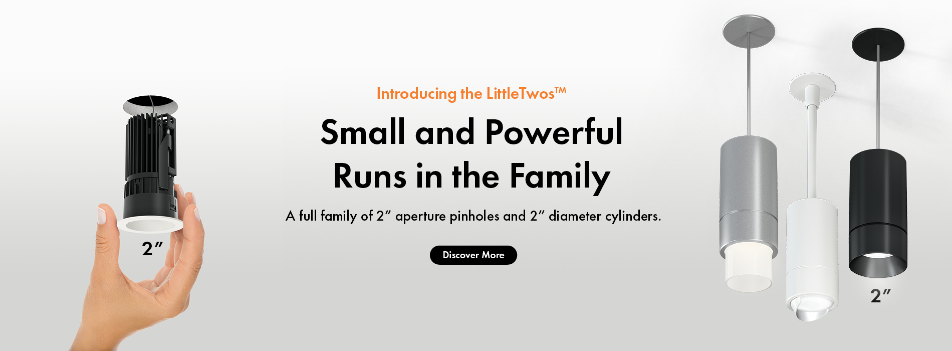 LittleTwos 2 Inch Downlight Family Homepage Banner